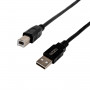 Gizzu USB 2.0 spausdintuvo kabelis USB-A į USB-B, 1,5 m, juodas (GCPU2AB15)