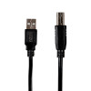 Gizzu USB 2.0 spausdintuvo kabelis USB-A į USB-B, 1,5 m, juodas (GCPU2AB15)