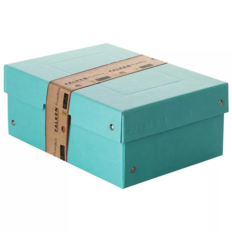 FALKEN PURE dokumentų laikymo dėžė 1250 lapų pastelinė mėlyna 18.0 x 25.0 x 10.0 cm