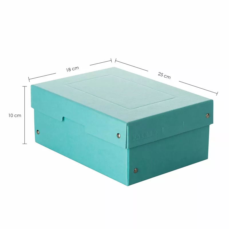 FALKEN PURE dokumentų laikymo dėžė 1250 lapų pastelinė mėlyna 18.0 x 25.0 x 10.0 cm