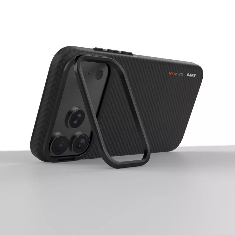 Laut Kev Protect – dėklas iPhone 18 Pro / 17 Pro, suderinamas su MagSafe (juodas)