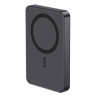 Ksix Powerbank Magslim 10000 mAh magnetinis 15W USB-C PD 20W su skaitmeniniu ekranu, juodas
