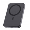 Ksix Powerbank Magslim 10000 mAh magnetinis 15W USB-C PD 20W su skaitmeniniu ekranu, juodas