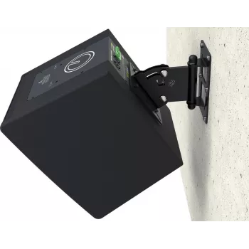Intusonic VESA75-100PRO-B garsiakalbio laikiklis, juodas
