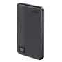Ksix Magslim 5000 mAh magnetinė išorinė baterija, USB-C PD 20W, su skaitmeniniu ekranu, juoda