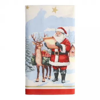 PAPSTAR staltiesė Dear Santa 37224 balta 120.0 x 180.0 cm