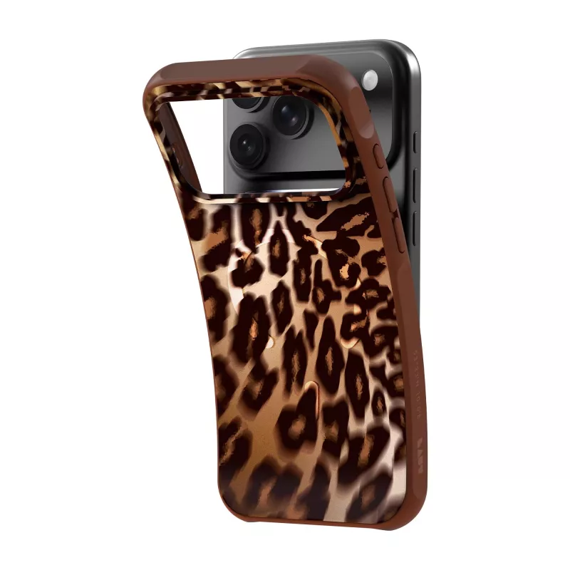 Laut Huex Wave dėklas, skirtas iPhone 18 Pro / 17 Pro, MagSafe, Mocha Leopard