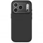 Decoded AntiMicrobial Silicone Backcover dėklas, skirtas iPhone 18 Pro / 17 Pro, MagSafe, Carbon Black