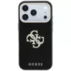 Guess Smooth & Big Strass Logo dėklas iPhone 18 Pro / 17 Pro, juodas