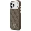 Guess 4G Triangle Logo MagSafe dėklas iPhone 18 Pro Max / 17 Pro Max, rudas/sidabrinis