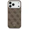 Guess 4G Triangle Logo MagSafe dėklas iPhone 18 Pro Max / 17 Pro Max, rudas/sidabrinis
