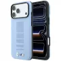 BMW M Blue Perfo Metal Logo MagSafe dėklas, skirtas iPhone 18 Pro / 17 Pro, mėlynas