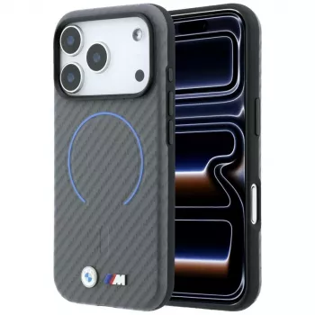 BMW M „Carbon Printed Ring“ „MagSafe“ dėklas, skirtas „iPhone 18 Pro“ / „17 Pro“, antracito spalvos
