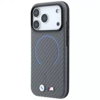 BMW M „Carbon Printed Ring“ „MagSafe“ dėklas, skirtas „iPhone 18 Pro“ / „17 Pro“, antracito spalvos
