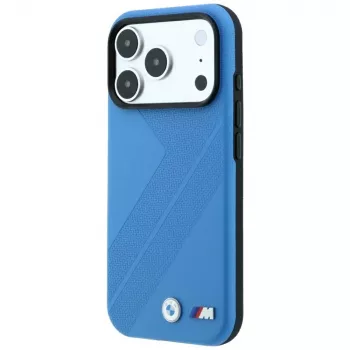 BMW M Tire Track metalinio logotipo MagSafe dėklas iPhone 18 Pro Max / 17 Pro Max, mėlynas