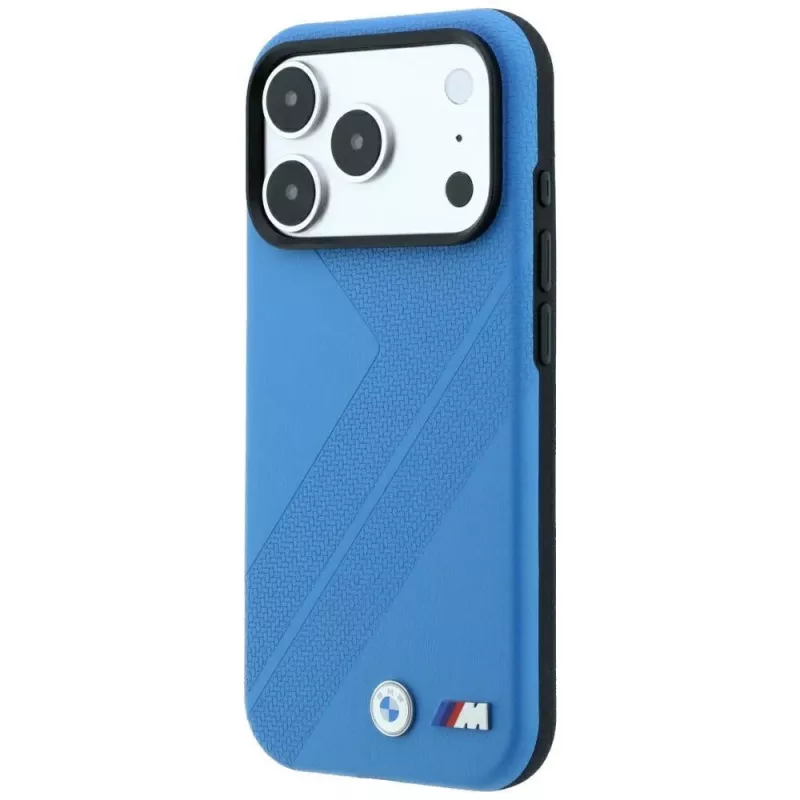 BMW M Tire Track metalinio logotipo MagSafe dėklas iPhone 18 Pro Max / 17 Pro Max, mėlynas