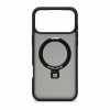 Evelatus Shield dėklas su MagSafe ir stovu, skirtas Apple iPhone 18 Pro Max, matinis žiedas, juodas