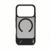 Evelatus guminis dėklas su MagSafe ir stovu, skirtas Apple iPhone 18 Pro, juodas