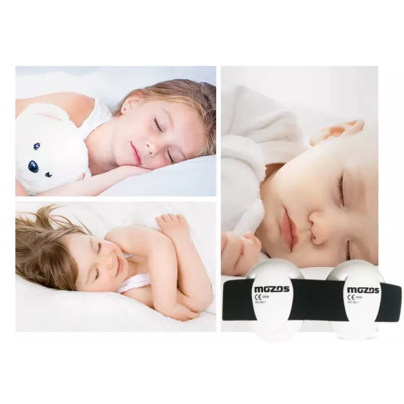 Mozos MKID-1-WHITE klausos apsaugos ausinės kūdikiams, baltos
