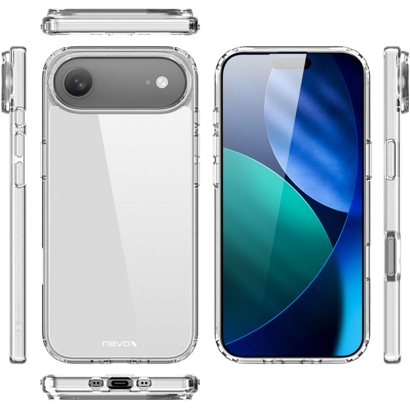 Nevox StyleShell FLEX dėklas iPhone 17 Air, permatomas (2511)