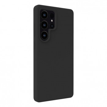 Evelatus Samsung Galaxy S23 Ultra Premium magnetinis švelnaus prisilietimo silikoninis dėklas, juodas