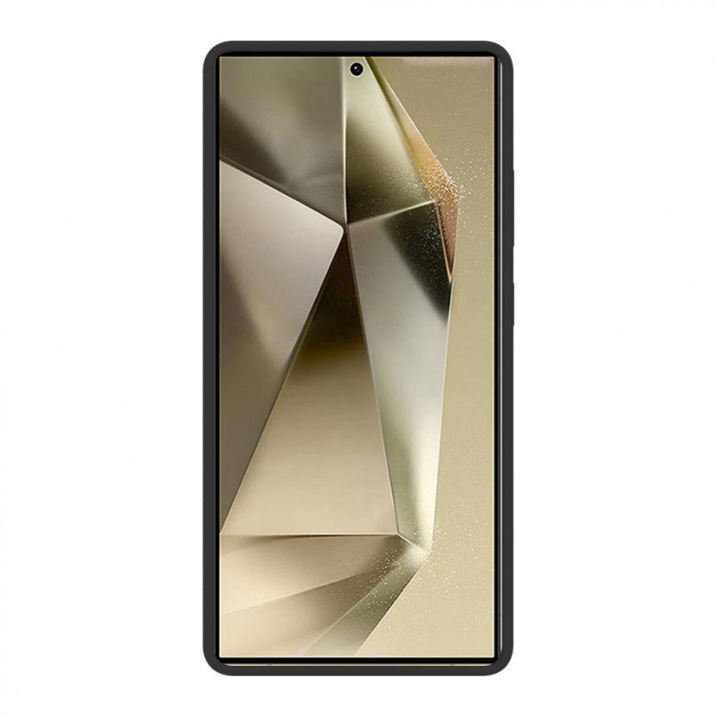 Evelatus Samsung Galaxy S23 Ultra Premium magnetinis švelnaus prisilietimo silikoninis dėklas, juodas