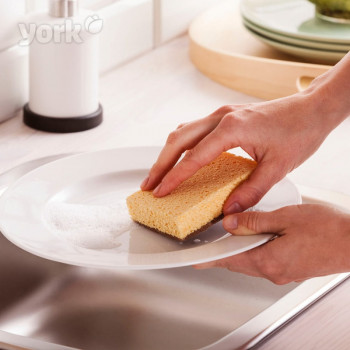 York Eco Natural celiuliozės kempinė indams plauti ECO, 2 vnt.