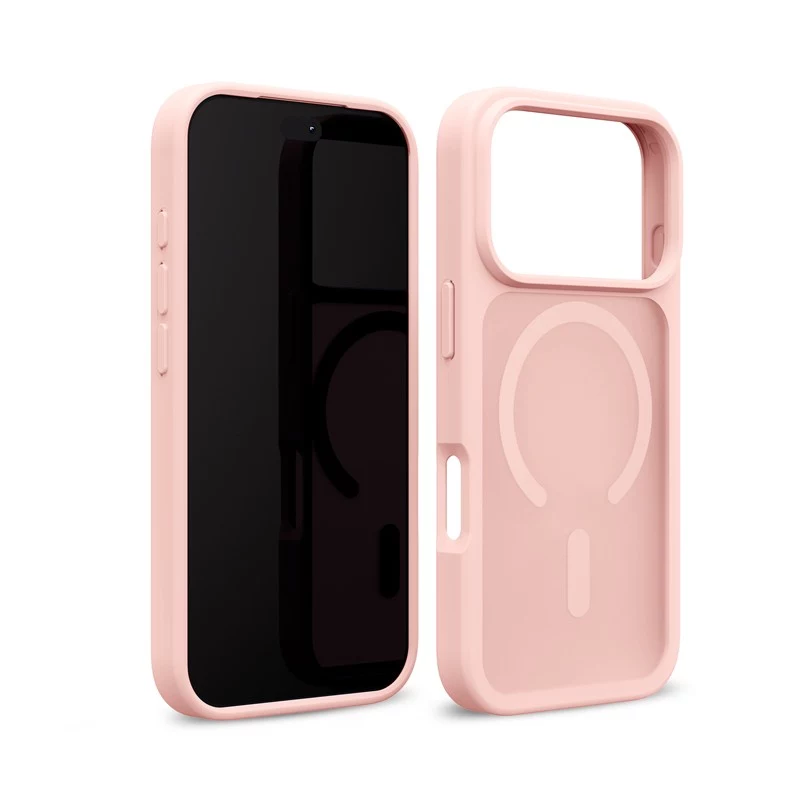 Crong Matte Magnetic MagSafe dėklas iPhone 18 Pro / 17 Pro, rožinis
