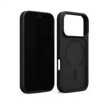 Crong Matte Magnetic MagSafe dėklas iPhone 18 Pro Max / 17 Pro Max, juodas