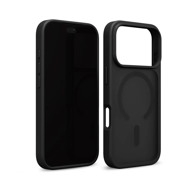 Crong Matte Magnetic MagSafe dėklas iPhone 18 Pro Max / 17 Pro Max, juodas