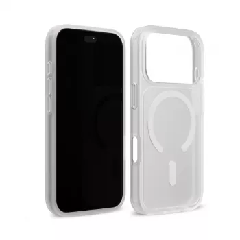 Crong Matte Magnetic MagSafe dėklas iPhone 18 Pro Max / 17 Pro Max, baltas