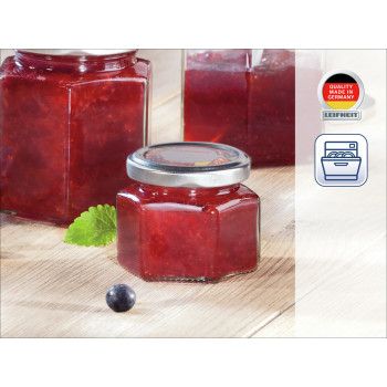 LEIFHEIT šešiakampė stiklinė 106 ml stiklainis