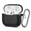Tech-Protect Silicone Hook dėklas, skirtas Apple AirPods 4, juodas