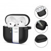 Tech-Protect Silicone Hook dėklas, skirtas Apple AirPods 4, juodas