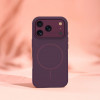 TFO Silicone Thin Mag dėklas, skirtas iPhone 17 Pro / iPhone 18 Pro 6.3 inch, tamsiai vyšninis