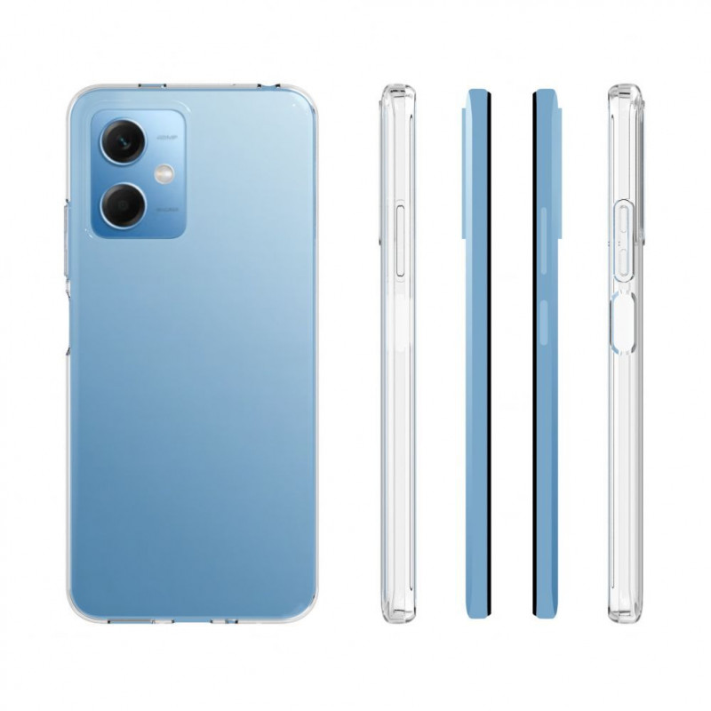 Evelatus Xiaomi Redmi Note 12 5G / Poco X5 5G skaidrus silikoninis dėklas, 1,5 mm TPU