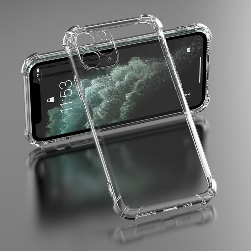 iLike Anti Shock 1,5 mm dėklas, skirtas iPhone 17 Pro / iPhone 18 Pro 6.3 inch, permatomas, su kameros apsauga