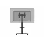 celexon Professional Adjust-3770MP televizoriaus vežimėlis plokštiems ekranams 32-70 colių (81,3-177,8 cm), anoduotas aliuminis ir matinis stiklas, juodas