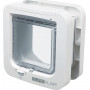Segula 70935 katės durelės su SureFlap 4 krypčių identifikavimo sistema, maitinamos baterijomis, baltos, 21x21 cm
