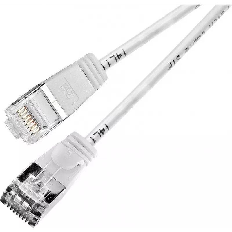 Wirewin Slim Cat6 U/FTP komutacinis kabelis RJ45, 7,5 m, baltas