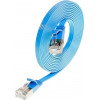 Wirewin Slim Cat6 U/FTP komutacinis kabelis RJ45, 0,5 m, mėlynas