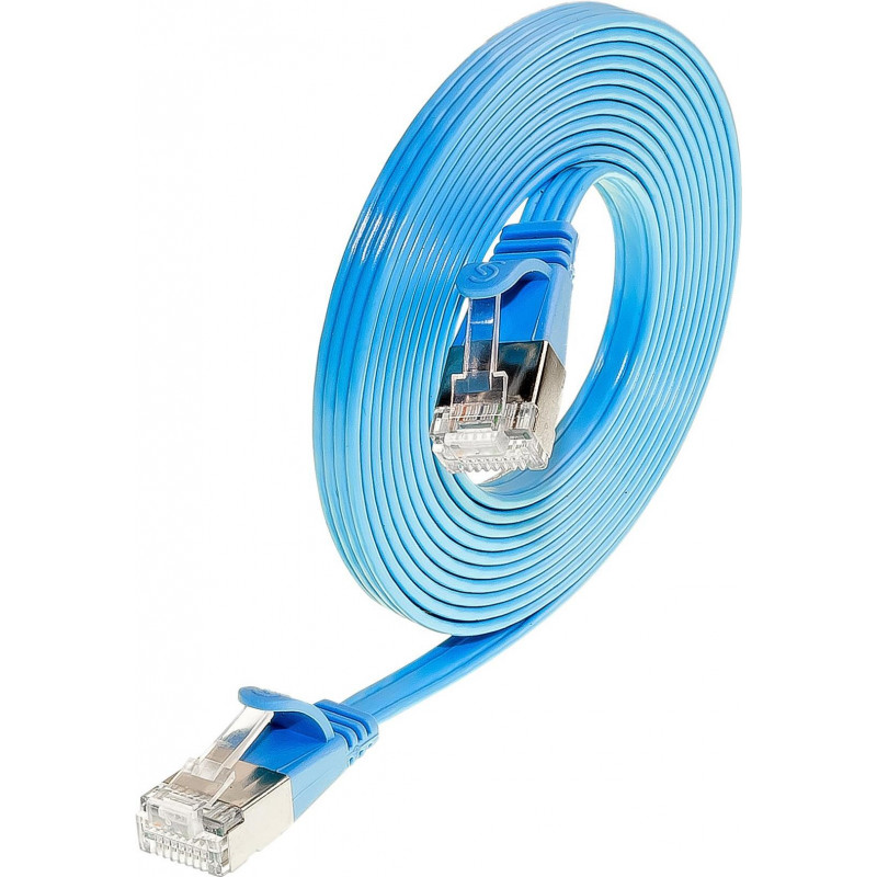 Wirewin Slim Cat6 U/FTP komutacinis kabelis RJ45, 0,5 m, mėlynas