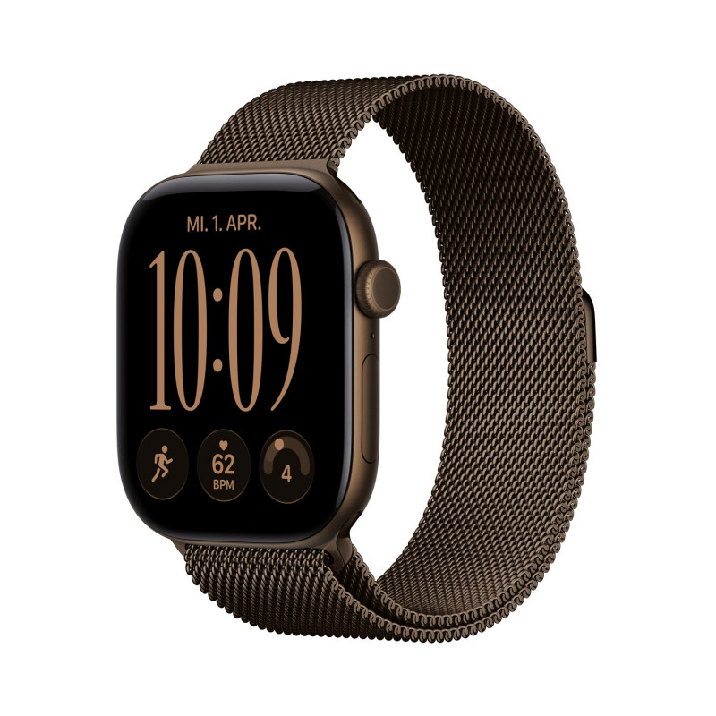 Apple Watch Series 12 GPS + Cellular 46 mm Dark Bronze aliuminio korpusas su Dark Bronze Milanese Loop - M/L