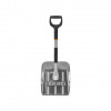 Fiskars 1000740 sniego kastuvas, aliuminis/plastikas, juodas/pilkas/oranžinis