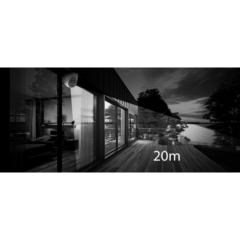 Kupolinė IP kamera Hilook IPC-T241H-C 4MP 2.8mm IR20m
