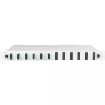 EFB Elektronik ištraukiama šviesolaidžių sujungimo dėžutė SC 50/125 µm OM3, 12 pigtailų, 6 adapteriai