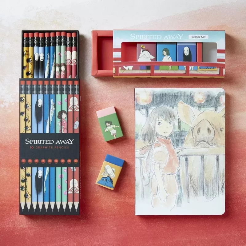 Grafito pieštukai Spirited Away – Studio Ghibli – 10 vnt.