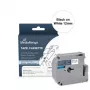 MEDIARANGE etikečių juostos kasetė, suderinama su Brother M-K231BZ, 12 mm x 8 m, juoda/balta