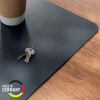 Leitz stalo kilimėlis, 700 x 360 mm, perdirbta oda, lygus, tamsiai pilkas (5385-00-89)