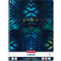 Herlitz New Batik Fearless spiralinis bloknotas A4, 80 lapų, Lineatur 28, mėlynas
